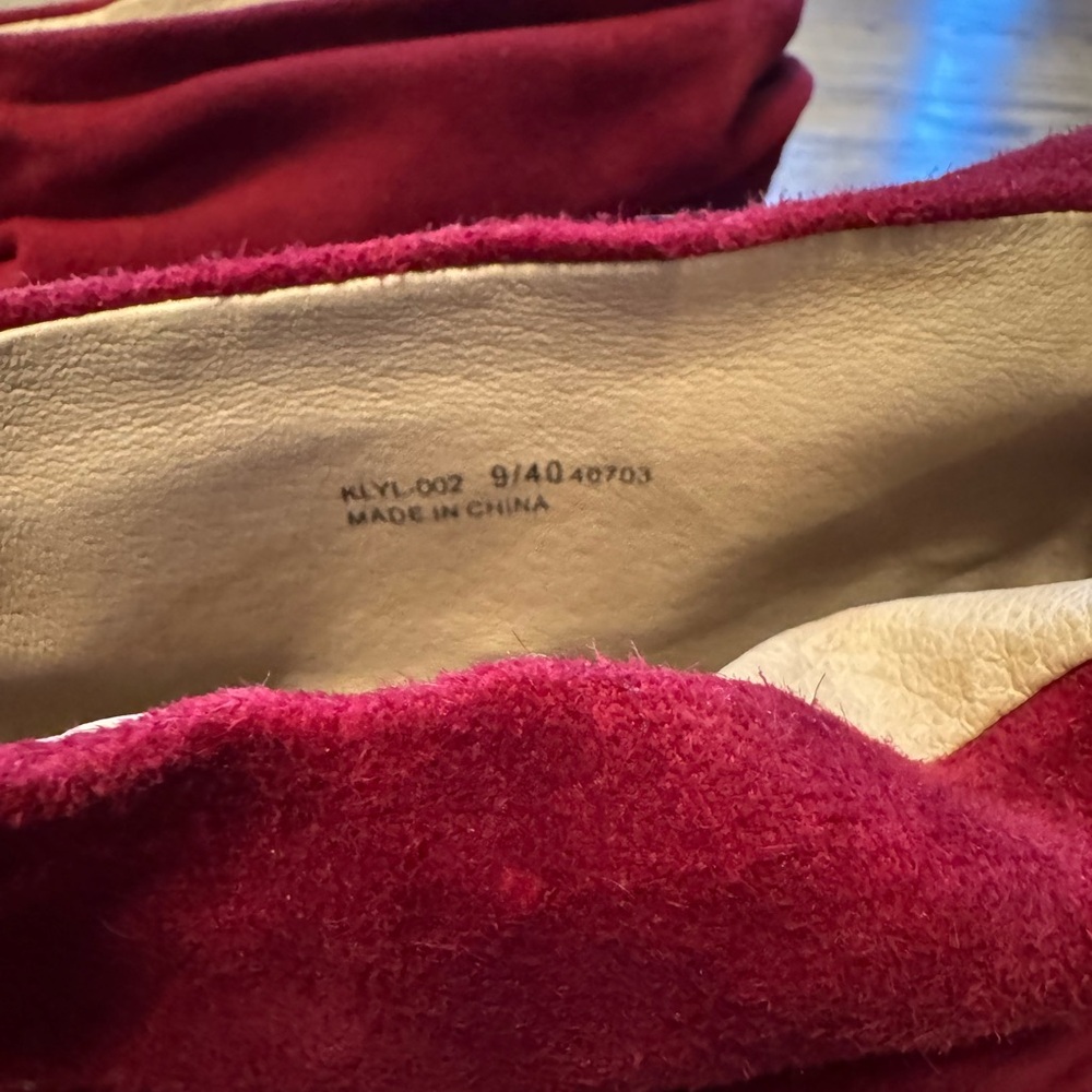 Kristen Cavallari Chinese Laundry Red Suede Slouch Ankle Boots Size 9 / 40 - Picture 6 of 8